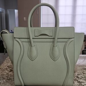 Celine Micro Luggage in Almond
